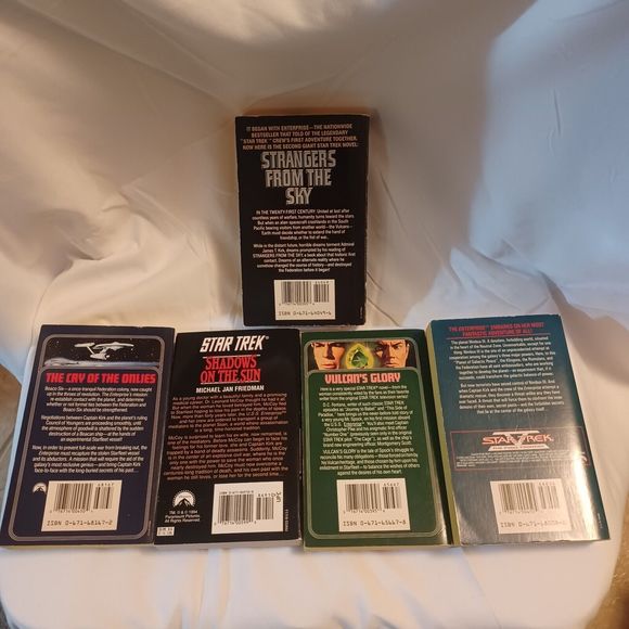 Star Trek Paperbacks 1987, 3 are 1989 and one 1994 Pocket Books Lot of 5 Books - Picture 10 of 12